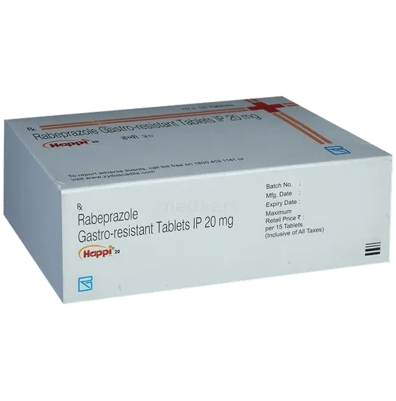 happi 20mg tablet 15's